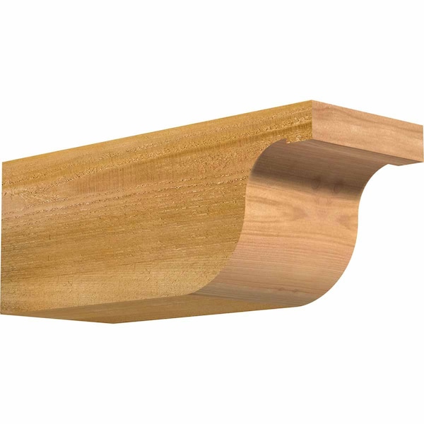 Ekena Millwork Del Monte Rough Sawn Rafter Tail, Western Red Cedar, 6"W x 6"H x 16"L RFT06X06X16DEL00RWR - main